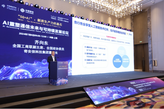2024世界人工智能大会齐向东：用好“AI+安全”促进数字化转型与可持续发展(图1)