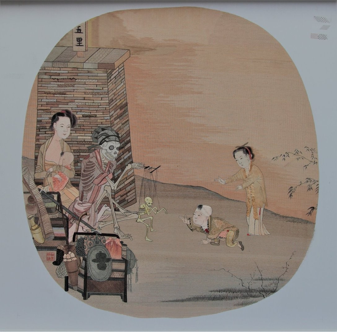 中国苏绣当代艺术展亮相伦敦(图1)